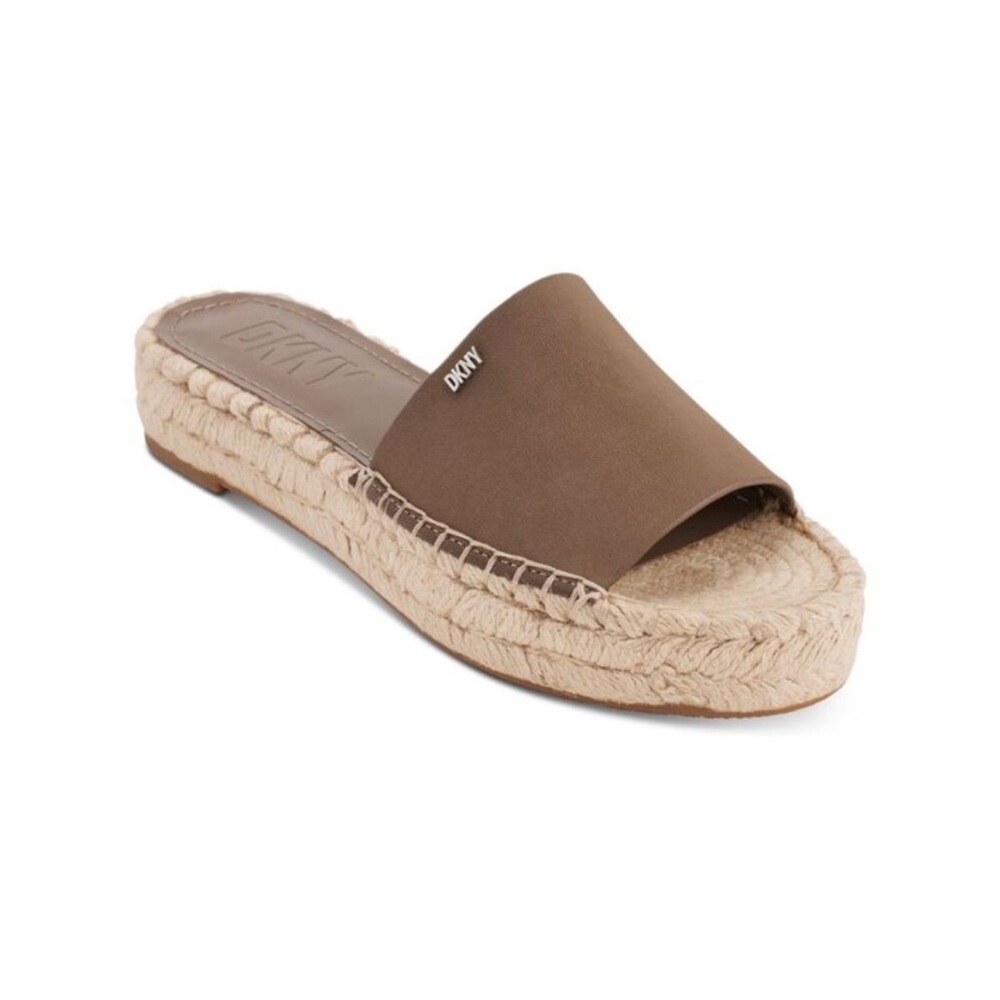 DKNY Women's Everyday Camillo-Platform S Slide Sandal-Beige